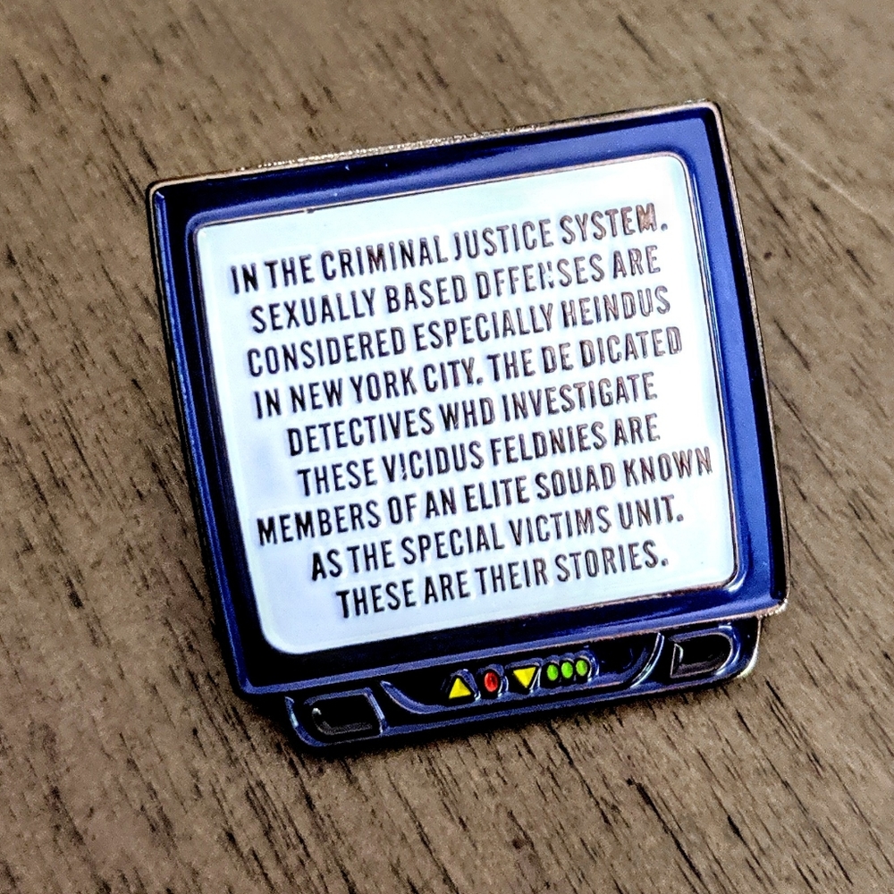 LAW & ORDER SVU ENAMEL PIN
